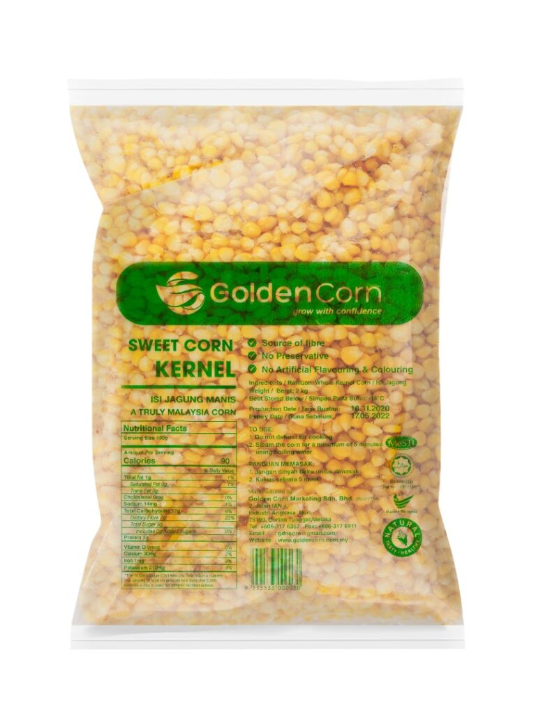 Frozen Sweet Corn 2kg Golden Corn Marketing Sdn Bhd